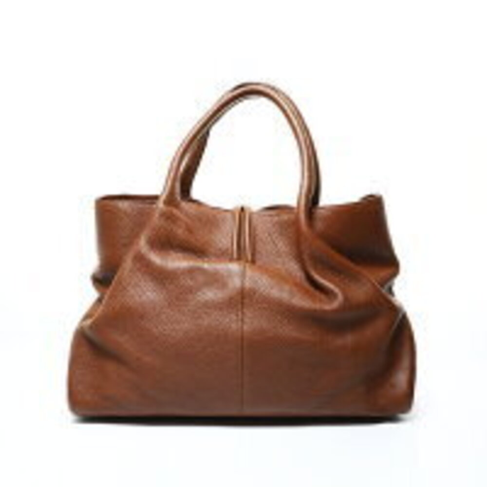 Burberry Leather Nova Check Handbag Brown - Picture 2 of 13